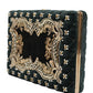 Black Velvet Gold Frame Clutch Evening Clutch Purse Bag