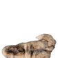 Brown Frost Fox Fur Neck Warmer Winter Scarf