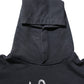 Black Anchor Print Hooded Sweatshirt Sweater