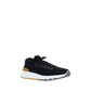 Black Cotton Athletic Sneakers