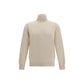 Beige Cashmere Turtleneck