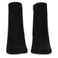 Black Leather Ankle Boots
