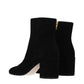Black Leather Ankle Boots