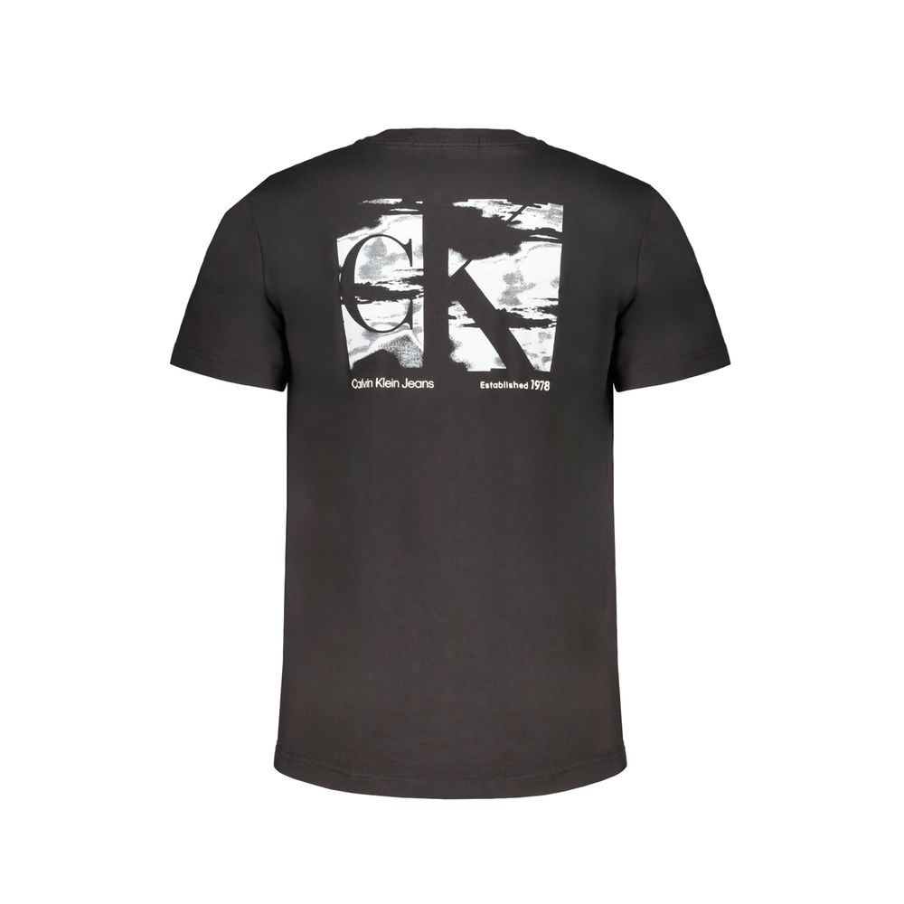 Black Cotton Men's T-Shirt