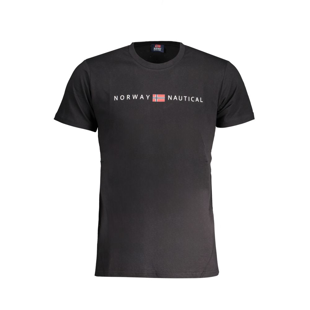 Black Cotton Mens T-Shirt