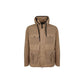 Brown Cotton Shell Jacket