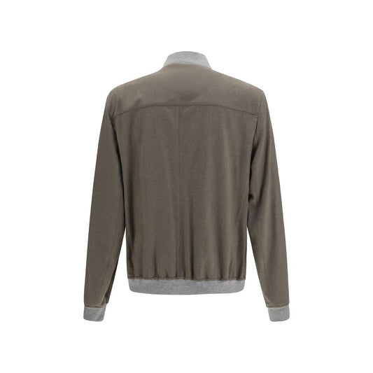 Bicolor Cashmere Bomber