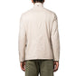 Beige Polyamide Full-Length Jacket