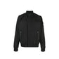 Black Polyester Bomber