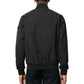 Black Polyester Bomber