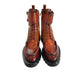 Red Leather Women Boots