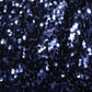 Blue Sequin High Waist PencilCut Midi Skirt