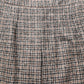Brown Tweed High Waist A-line Mini Skirt