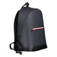 Blue Polyurethane Men's Backpack with Adjustable Straps