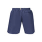 Blue Polyester Men's Swimwear