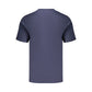 Blue Cotton Men's T Shirt