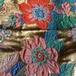 Multicolor Floral Jacquard MidWaist Mini Skirt