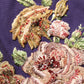 Purple Floral Embellsihed MidWaist Mini Skirt