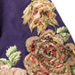 Purple Floral Embellsihed MidWaist Mini Skirt