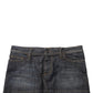 Black Cotton Spandex Low Waist Denim Mini Skirt
