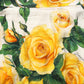 White Rose Print HighWaist Sheath Mini Skirt