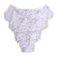 White Floral Lace Low Rise Panty Underwear