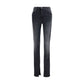 Black Cotton Skinny Jeans