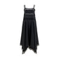 Black Silk Casual Dress