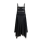 Black Silk Casual Dress