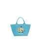 Blue Recycled Cotton Shoulder Bag