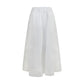 White Cotton Long Skirt