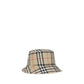 Beige Cotton Bucket Hat