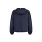 Blue Polyamide Full-Length Jacket