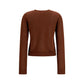 Brown Cotton Cardigan