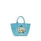 Blue Recycled Cotton Shoulder Bag