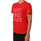 Red Graphic Cotton Jersey Crew Neck T-shirt