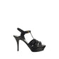 Black Calf Leather Bos Taurus Platform Sandals