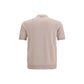 Beige Cotton Polo Shirt