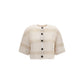 Beige Cotton Cardigan