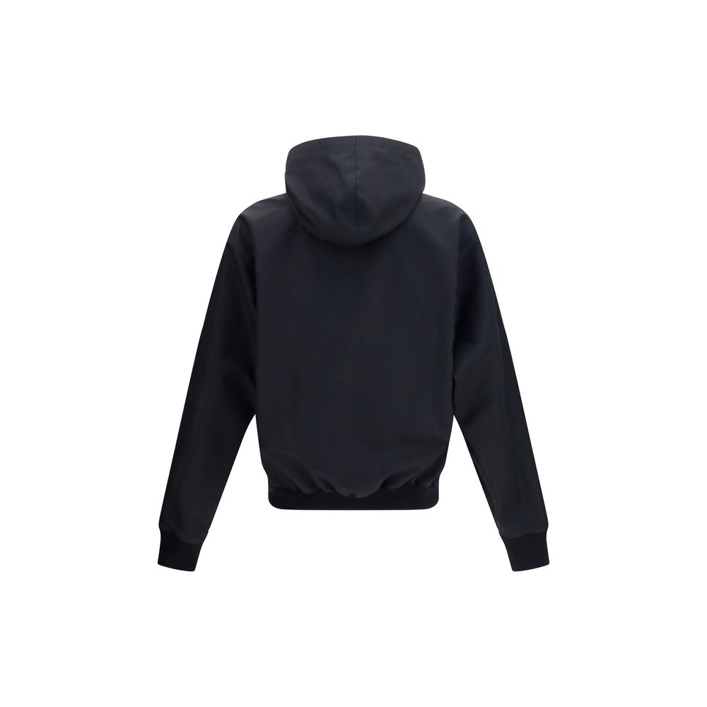 Black Polyester Bomber