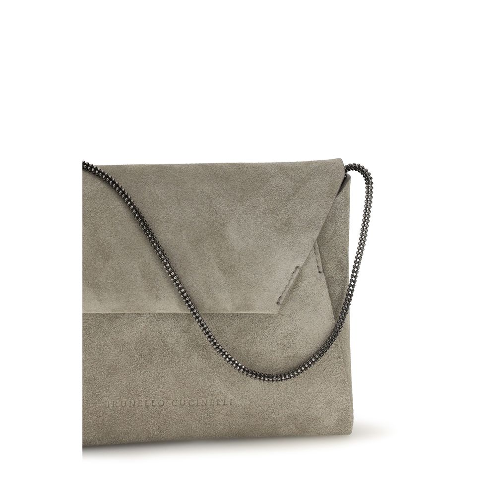 Gray Calf Leather Bos Taurus Shoulder Bag