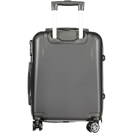 Black Polyurethane Women's Travel Bag