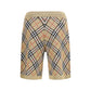 Beige Cotton Bermuda Shorts