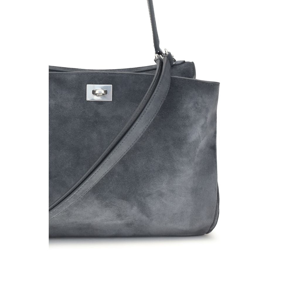 Gray Calf Leather Bos Taurus Shoulder Bag
