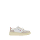 White Calf Leather Bos Taurus Athletic Sneakers