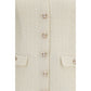 Beige Polyester Casual Dress
