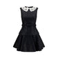 Black Polyester Casual Dress