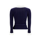 Blue Polyamide Cardigan