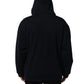 Black Cotton Full Zip Hooded Bomber Jacket