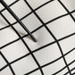 White Black WarpGrid Pattern Hoodie Sweater